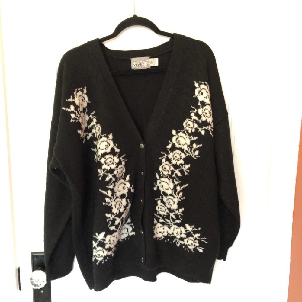 Vintage Venezia Floral Cardigan SZ XL​​​​​​